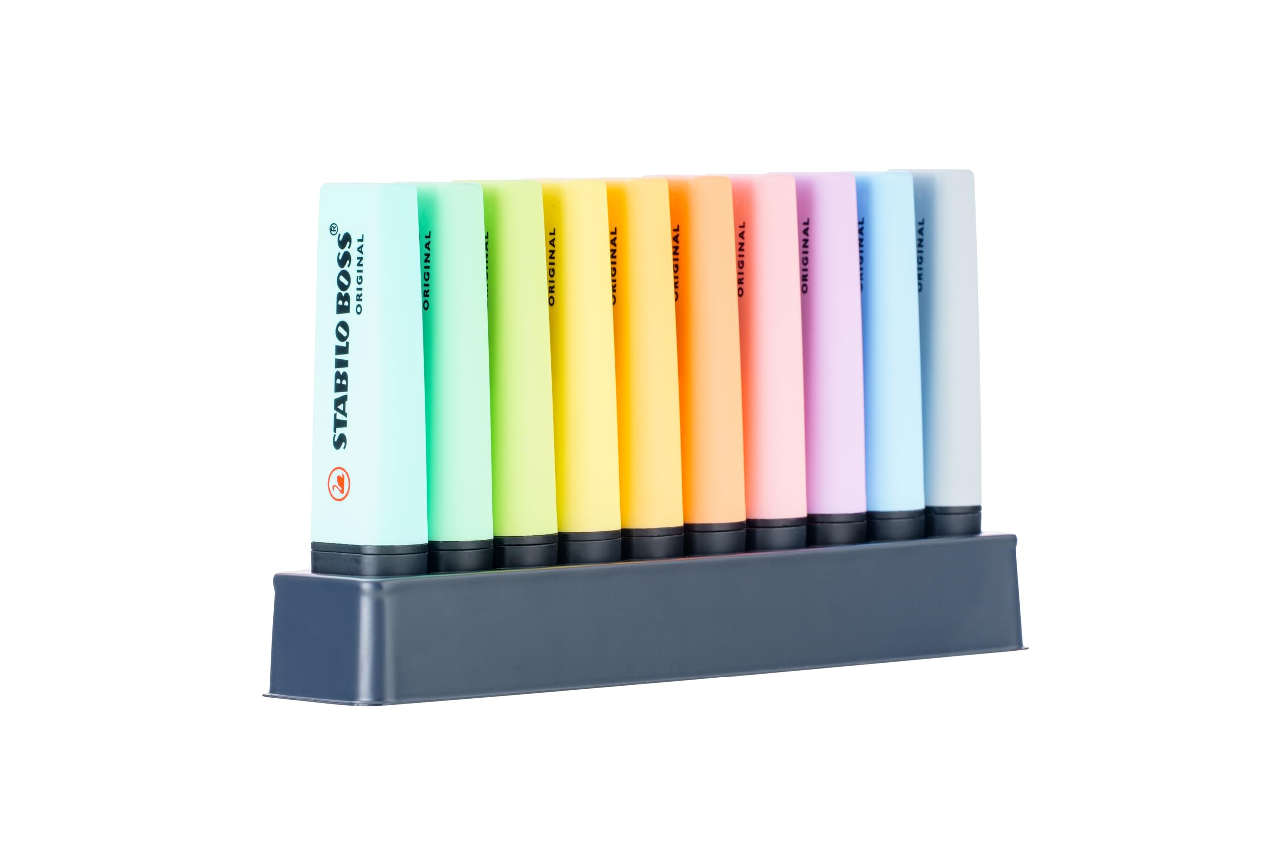 STABILO BOSS ORIGINAL Pastel - Highlighter - Deskset of 10 - Assorted Colours