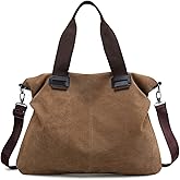 Sunshinejing Women's Canvas Tote Bag Shoulder Crossbody Purses Work Travel Handbag Hobo Bag