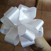 80 Pièces Noeuds Automatiques Pour Ruban - Décoration Mariage, Anniversaire, Fête - Blanc