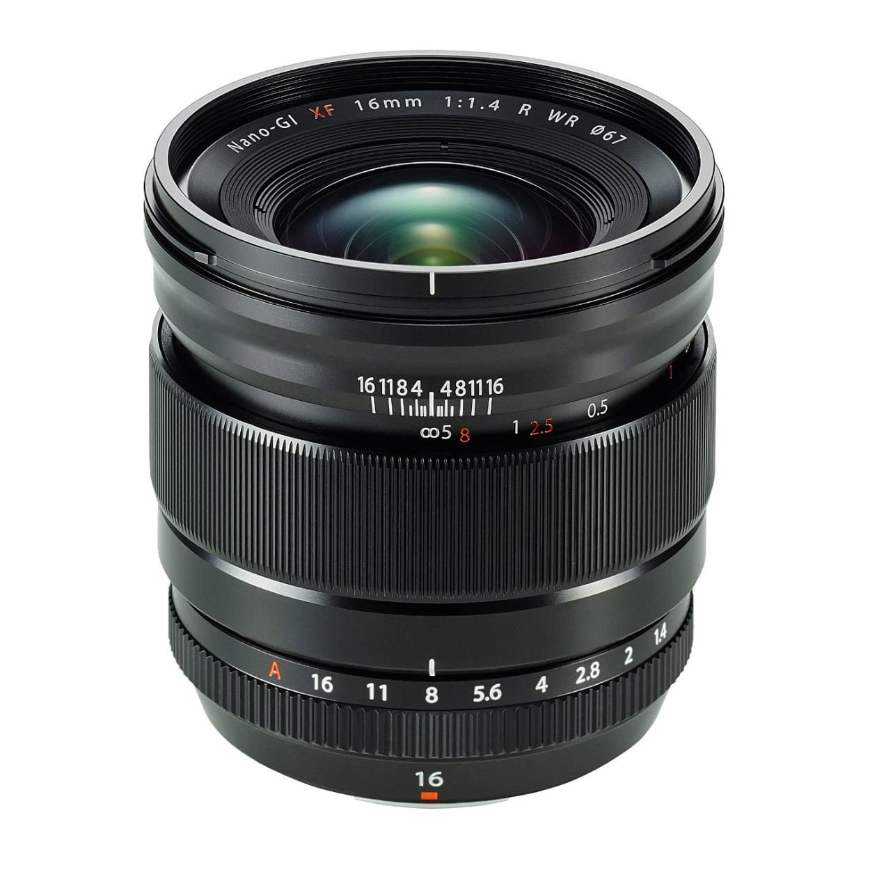 Fujinon XF16mm F1.4 R Weather Resistant Lens,Black,73.4mm x 73.0mm