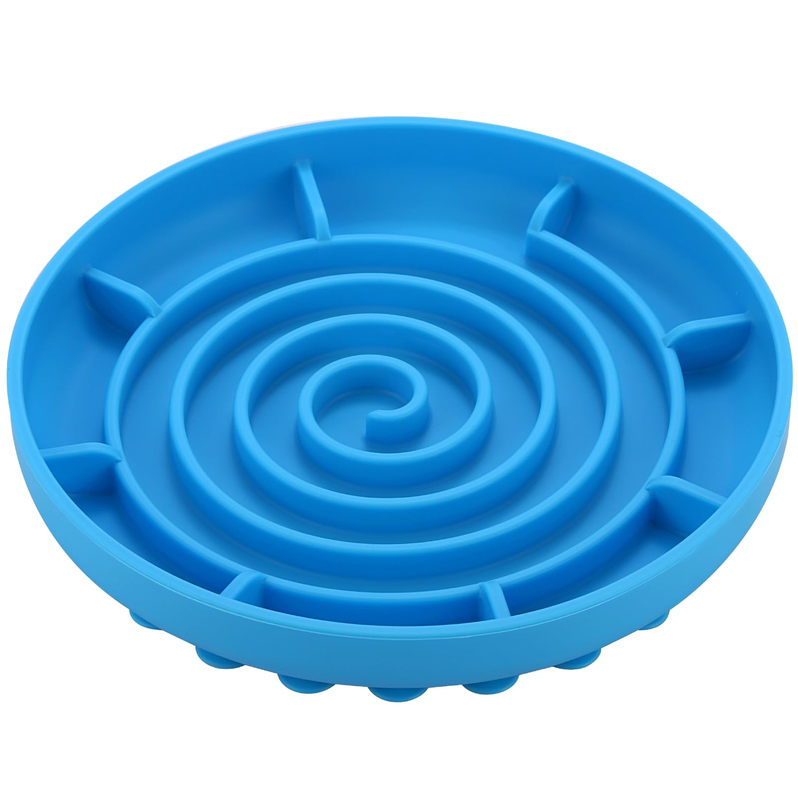 Slow Feeder Dog Bowl,Doweiss Soft Rubber Silicon Slow Eating Dog Bowls Non Slip Puzzle Healthy Eating Bowl for Pets