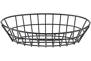 GET G.E.T. 4-30188 12" x 8.25" Oval Basket, 2" Clipper Mill, Iron Powder Coated