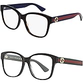 Gucci GG0038ON Designer Fashion Eyeglasses Stylish Square Frame Eyewear with Luxury eSHADES Kit - Embrace Sophistication and Elegance