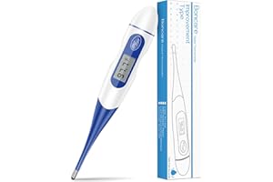 BONCARE Thermometer, Oral Thermometer for Adults, Digital Thermometer for Fever with 60 Seconds (Blue)