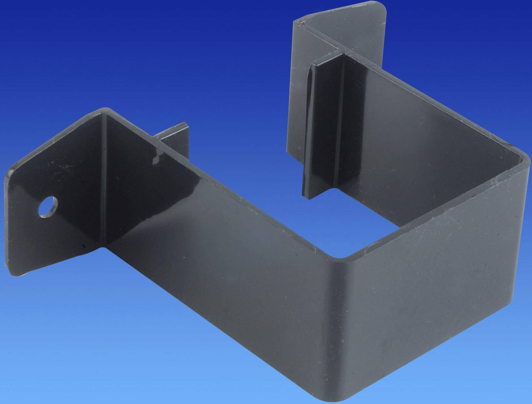 Pk of 2 x Wavin OSMA 4T833B Black Pipe Bracket - Stand-Off for 61mm Square downpipe