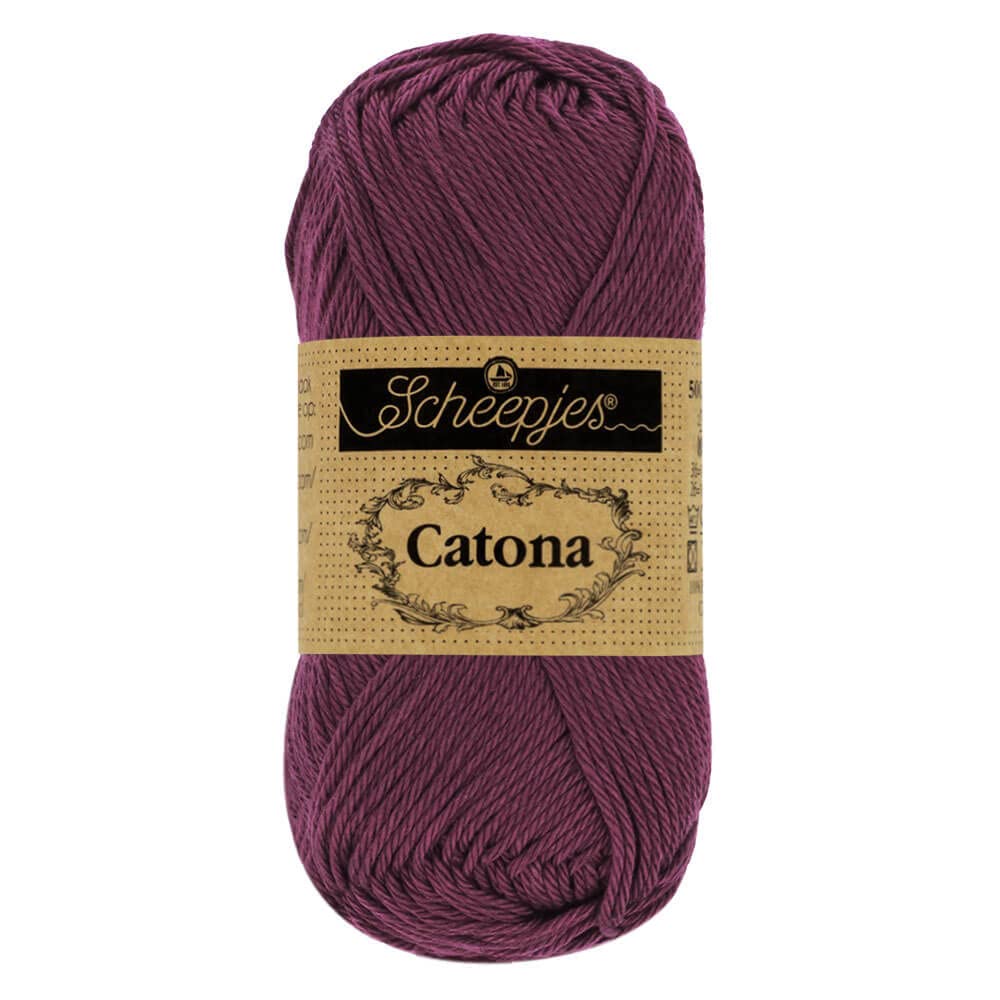 Scheepjes - Scheepjes Catona 394 Shadow Purple Yarn - 10x10g — image 1