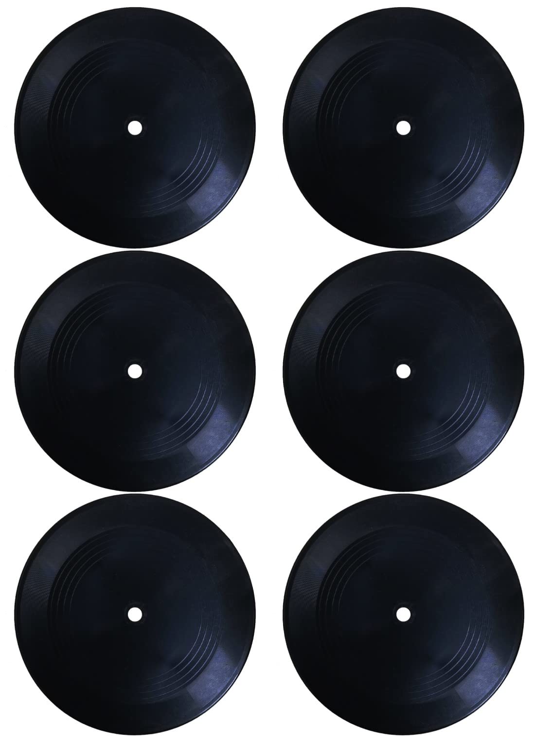 Photo 1 of MINI ZOZI 7 inch Blank Vinyl Records Black Fake 6 PCS in 1 PACK for Indie Aesthetic Room Decor or Home Decor on Wall for Bedroom or Living Room Discos Music Studio Hip Hop Decorative Half Dozen