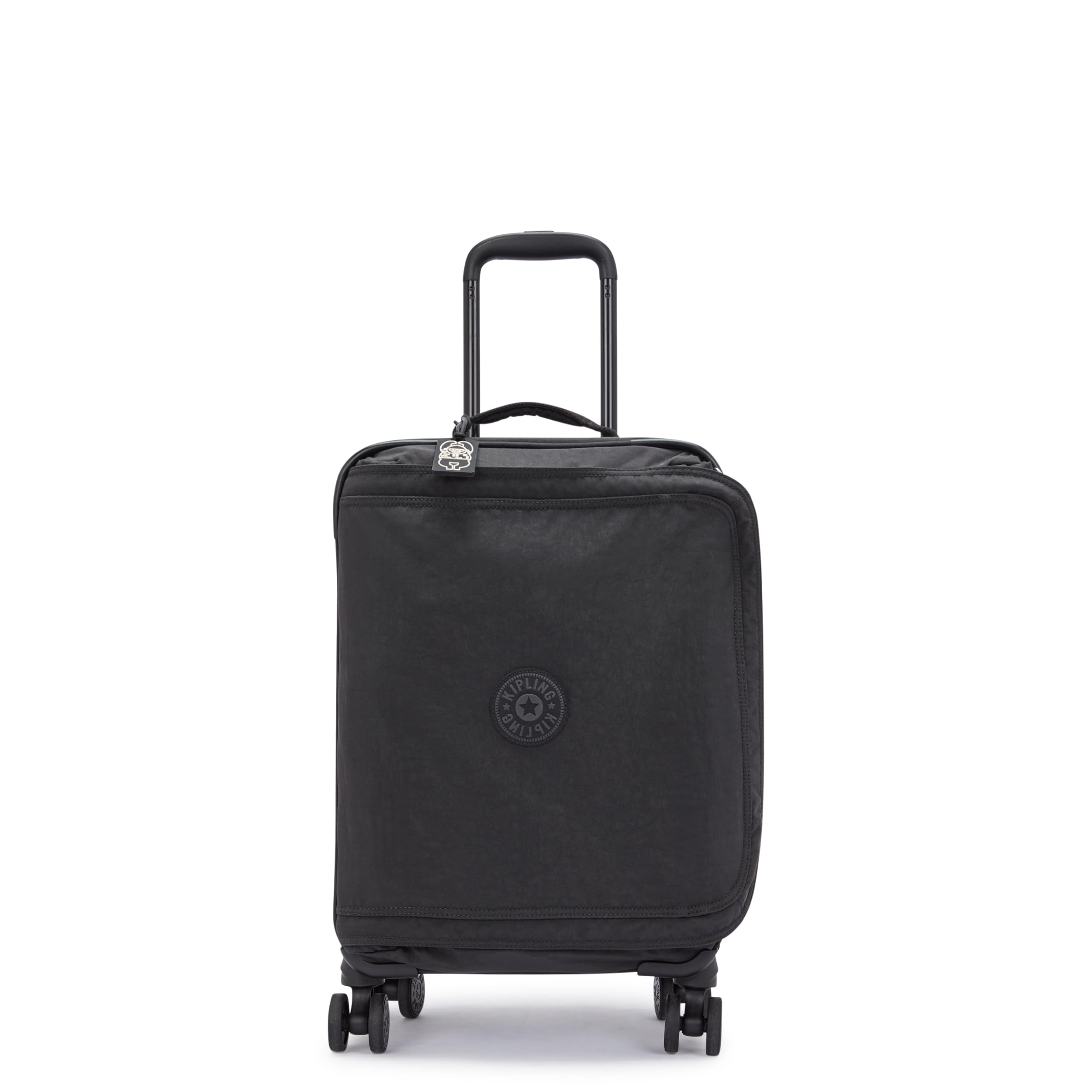 Kipling SPONTANEOUS S Small cabin size wheeled luggage, Carry On, Black Noir (Black)