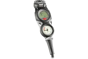 Mares Mission Puck 3 Scuba Diving Computer Console - Puck Computer w/Compact Easy-to-Read Pressure Gauge & Integrated Analog Compass