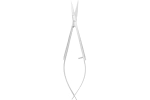 Staleks Pro EXPERT 90 Cuticle Micro Scissors – Miniature Blades – Straight Handle – Stainless Steel – Professional Manicure Tool