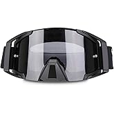 Zdatt Motorcycle Dirt Bike Goggles Motocross ATV Goggles Dustproof Racing Scratch Resistant Ski Protective Safety Glasses