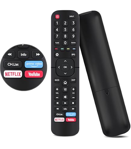 TCNOUMT Telecomando Vocale ERF2K60H Per TV Hisense 4K - Sostituto Originale, Nuovo
