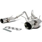 DNA MOTORING CBE-FM10V6-NRT Muffler CatBack Exhaust System [Compatible with 11-14 Ford Mustang 3.7L V6 ONLY]