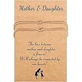 Angyape Mother daughter Bracelet,2Pcs Mom And Daughter Bracelets Love Knot Bond Bracelet For Women Gold Snake Chain Infinity Adjustable Bracelet Jewelry Gifts From Mom