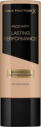 Max Factor Lasting Performance Foundation 111 Deep Beige Full Coverage 35ml