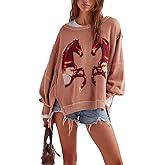 Crewneck Graphic Sweatshirt Y2k Women Teen Girl Long Sleeve Oversized Cute Beach Loose Sweater Vintage Pullover Top