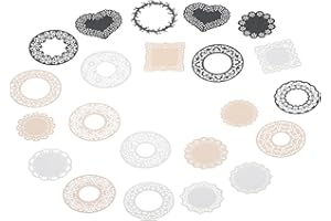 VILLCASE Vintage Lace Scrapbook DIY Paper Pack of Each Retro Background Papers for Journaling Handmade Craft