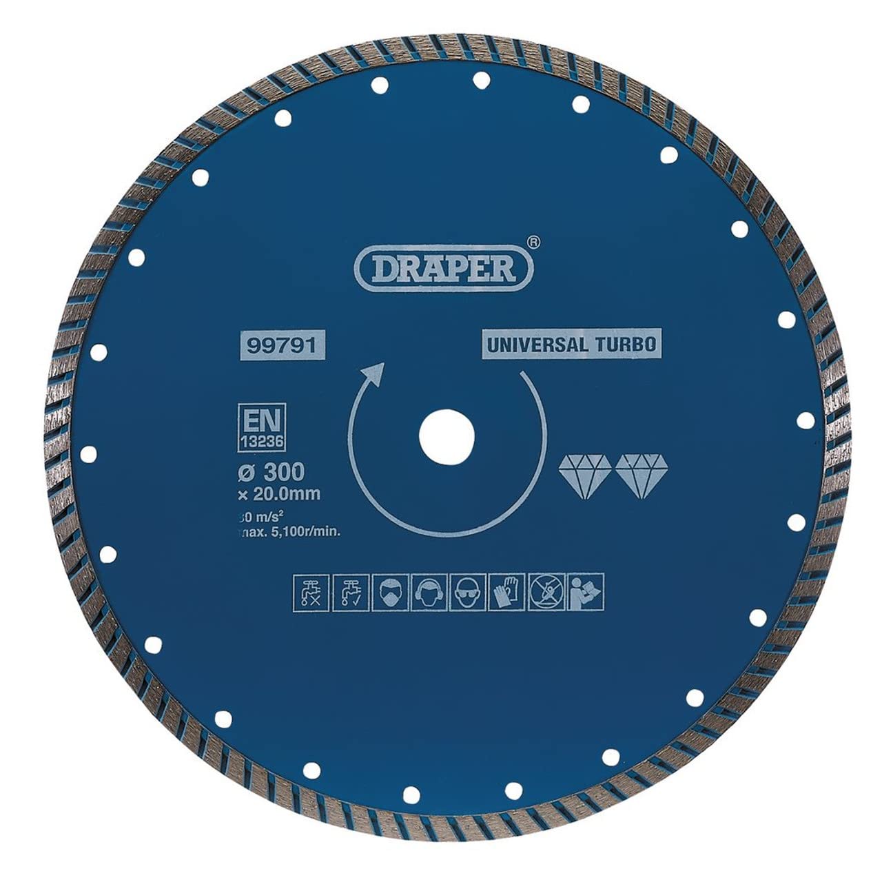 Draper 99791 Turbo Diamond Blade (300mm)