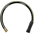 Short Garden Hose 3 Ft X 5/8 In Male To Female Heavy Duty Small Water Hose Extender Connector Lightweight Hybrid Hose Solid Fittings Leakproof Rubber Leade