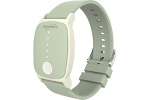 EmeTerm Explore FDA-Cleared Anti-Nausea Wristband IP67 Waterproof Morning Motion Sickness Relief Band Rechargeable Classic Strap Design Drug Free Non-drowsy Without Side Effects Mint Green