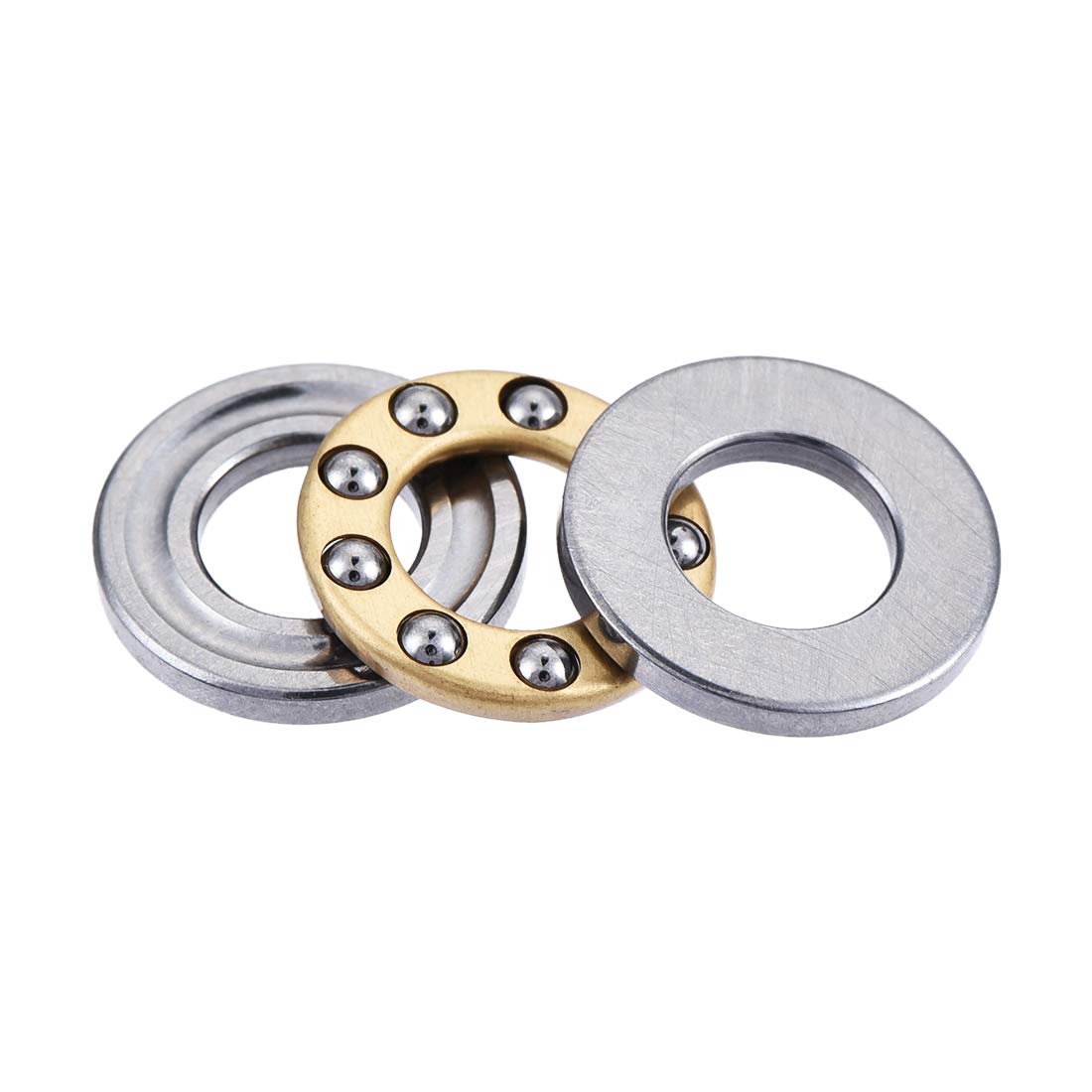 Sourcingmap F6-12M Thrust Ball Bearings 6mm x 12mm x 4.5mm Chrome Steel Single Direction