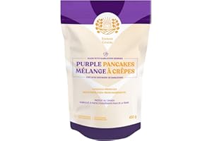 Sixteen Grains Saskatoon Berry Purple Pancake Mix – Fluffy & Easy to Make, Made with Saskatoon Berry Powder, 100% Canadian Fa