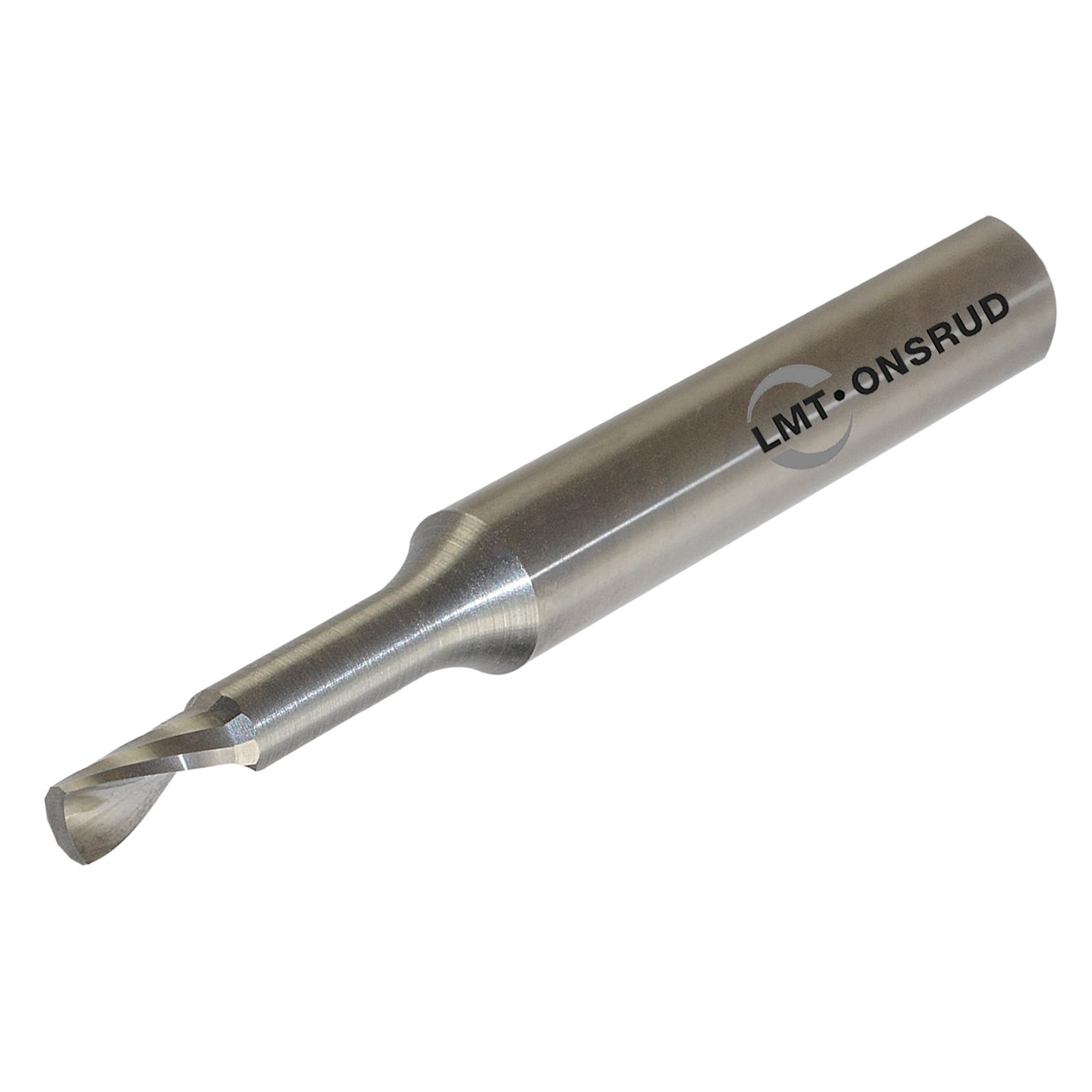 LMT Onsrud 63-710 Solid Carbide Upcut Spiral O Flute Cutting Tool, Inch, Uncoated (Bright) Finish, 21 Degree Helix, 1 Flute, 2.0000" Overall Length, 0.1250" Cutting Diameter, 0.2500" Shank Diameter