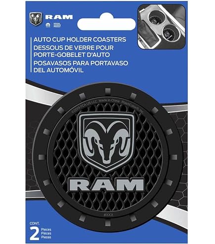 Official RAM 2019 Logo Black Aluminum Tire Valve Stem Caps - Set Of 4, Licensed