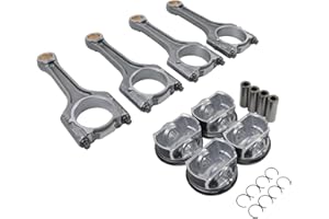 Koomaha 21mm Piston Connecting Rod Kit Replacement for Audi VW Jetta Passat EOS Tiguan A4 A5 Q5 TT 2.0L CCTA CCZA 06H198401A 