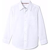 French Toast Boys' Expandable Collar Button Down Dress Shirt with Long Sleeves (Standard & Husky)