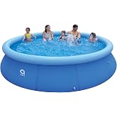 DIMAR GARDEN 14ft x 33in Inflatable Swimming Pool, Outdoor Round Top Ring Above Ground Pools