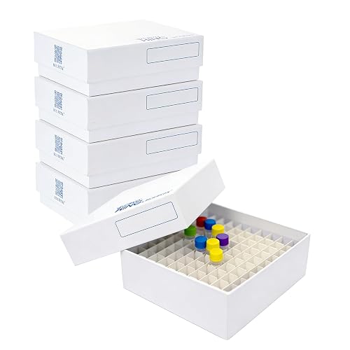 CryoKing 100 Place Cardboard Cryoboxes 2 Inch Lab Freezer Boxes Cryo ...