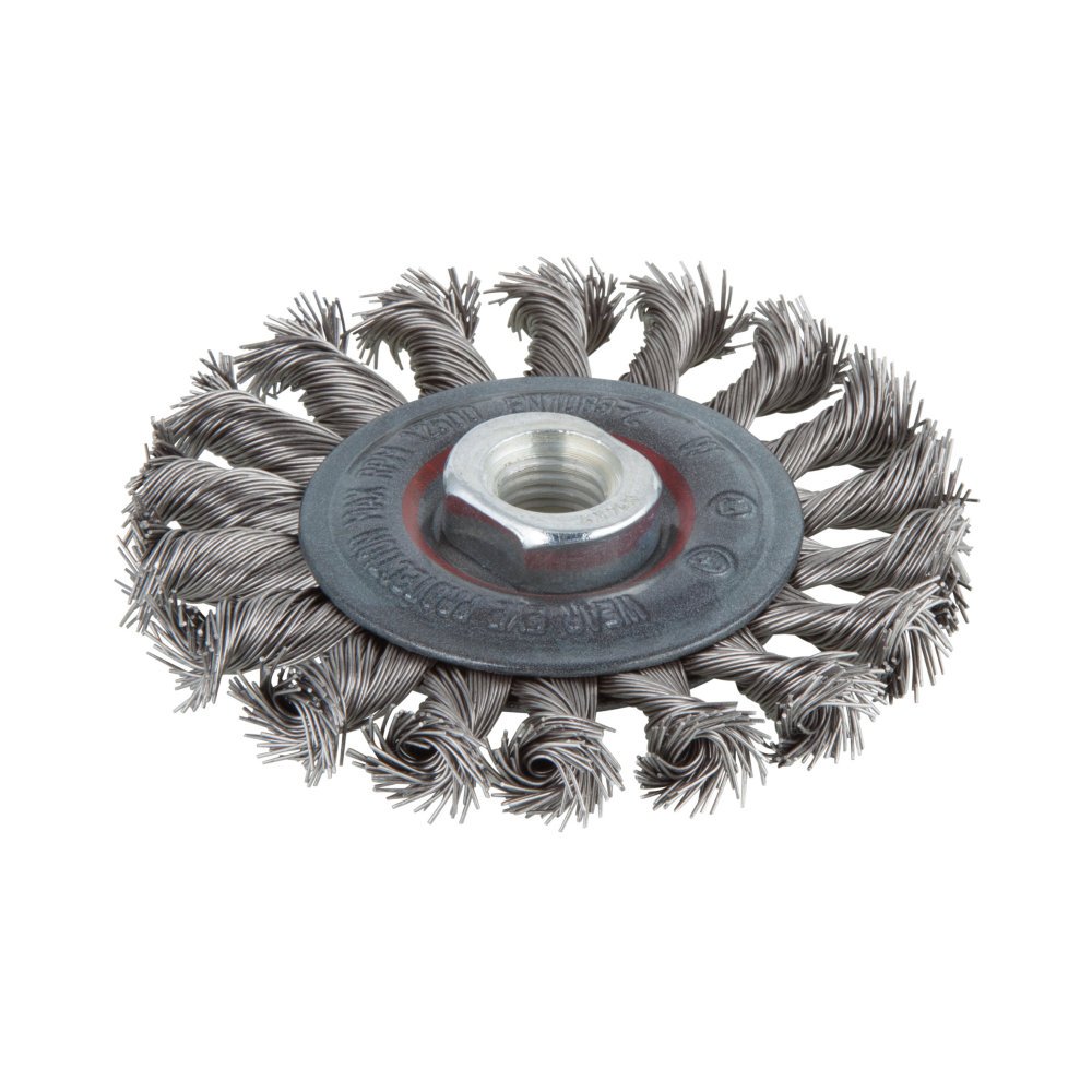 wolfcraft Stainless Steel Wire Wheel Brush, twisted I 2701000