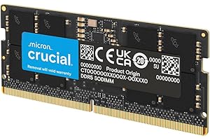 Crucial 64GB DDR5 RAM, 5600MHz (or 5200MHz or 4800MHz) Laptop Memory Kit, SODIMM 262-Pin, Compatible with 13th Gen Intel Core