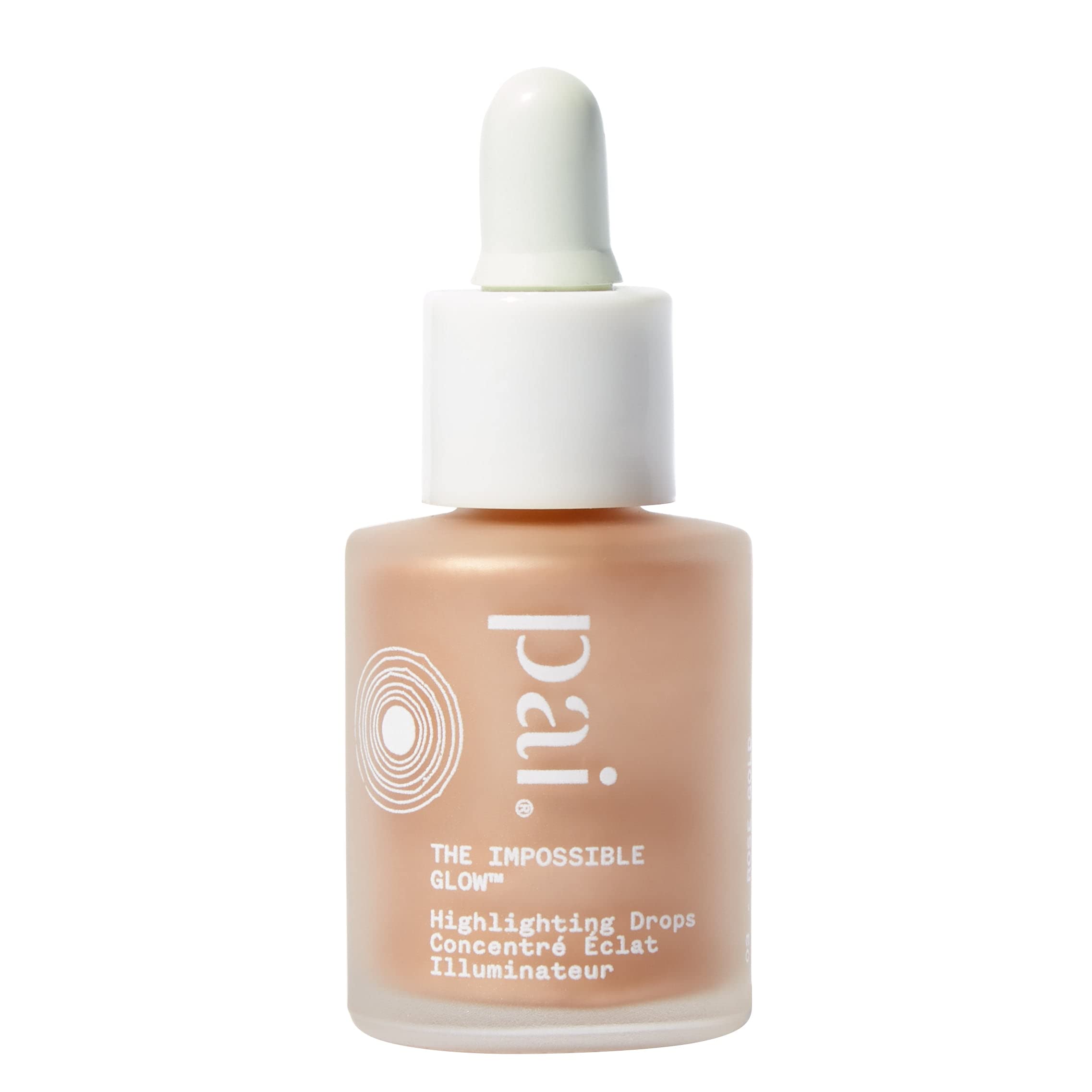 Pai Skincare | THE IMPOSSIBLE GLOW, Glow Drops Serum with Hyaluronic Acid, Certified Organic, Vegan, Cruelty Free - Rose Gold. 10ml — image 1