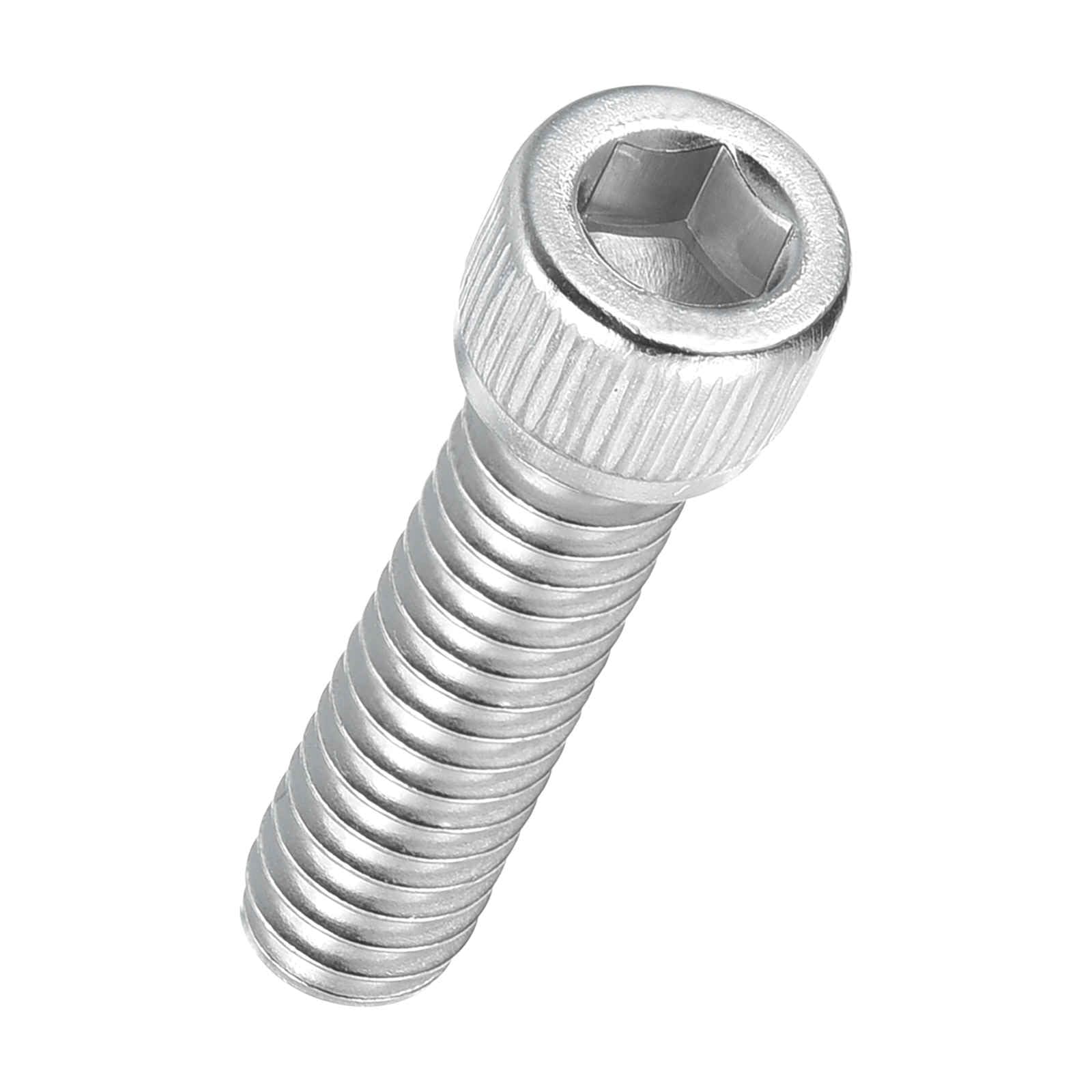 Kozelo 25pcs Socket Head Cap Screws - [1/4"-28 x 7/8"] 304 Stainless Steel Allen Socket Drive for Electrical Motor 3D Printing Fan Engine Replacement Use, Silver — image 1