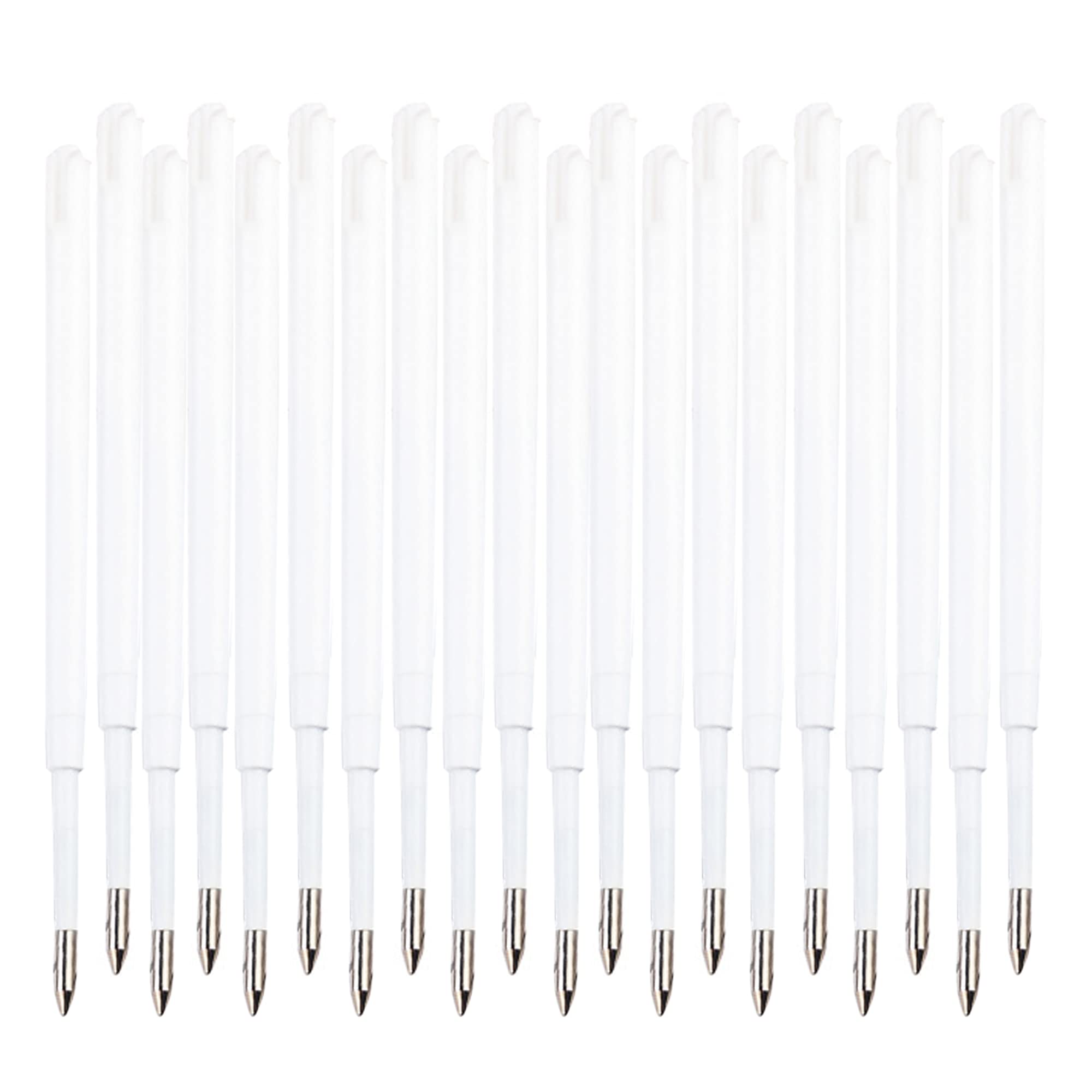 LA HUATE Black Ink Refills Pack of 20, Replaceable Ballpoint Pen refill, Fine Point 0.7mm Refil (Z-Black Ink(Pack of 20))