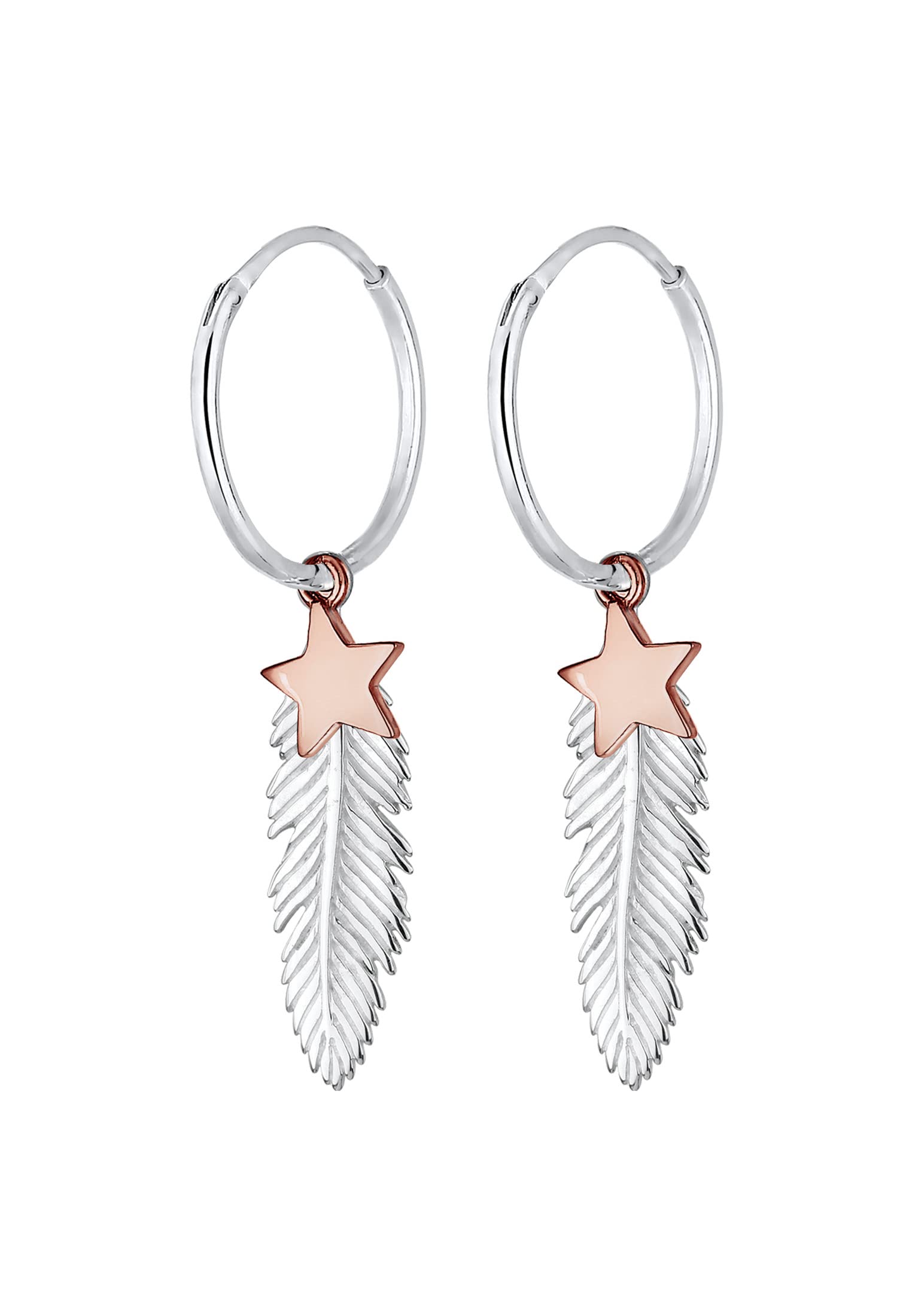 Elli Women's 925 Sterling Silver Hoop Earrings 312932517