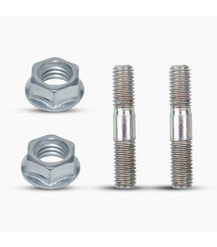 PZRT 2 Sets Kettensägen-Teile – Stangenmuttern & Bolzen Für 45CC/52CC/58CC Sägen (M8, 42 Mm)