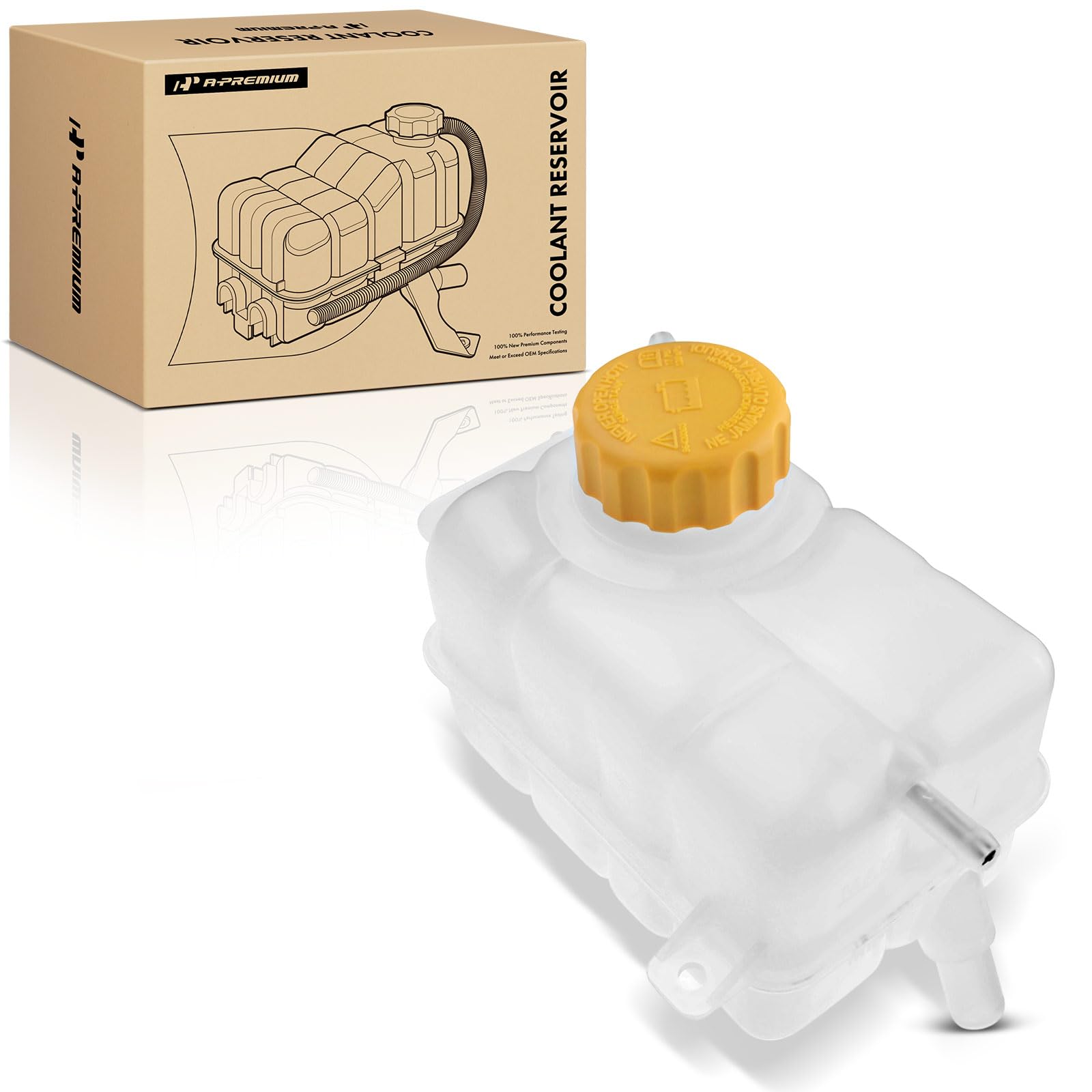 Photo 1 of A-Premium Engine Coolant Overflow Recovery Reservoir Tank [with Cap] Compatible with Chevrolet Aveo/Aveo5 2007-2011 & Pontiac G3 2009-2010, G3 Wave 2009, Wave 2007-2008, 1.6L - Front