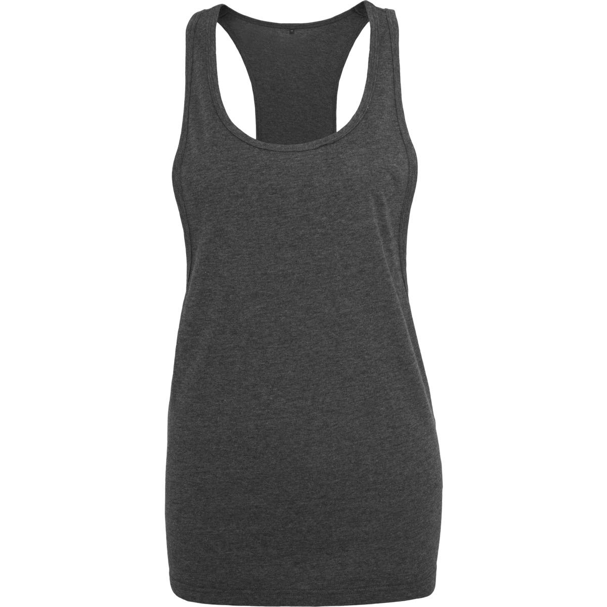 Build your Brand Women's Ladies Loose Tank T-Shirt, Charcoal, M — image 1