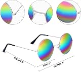 iZoeL Hippie Costume Set Men Women 60s 70s 80s Retro Peace Necklace Wig Headband view 6