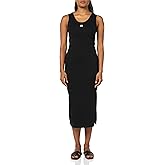 HUGO Womens Stacked Logo Long Tank Top Rib Dress