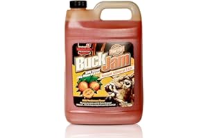 Evolved HABITATS Buck Jam Wild Persimmon Flavored Salty Sweet Liquid Deer Attractant - Instant Mineral Lick - Powerful Ready-to-Use Year-Round Beneficial Food Supplement for Deer - 1 Gallon
