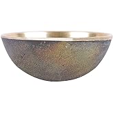 HealthAndYoga™ FootEase Kansa Vatki Bowl - Bronze Cup - Ayurveda Foot Detox Massager – Flamed Sanded Surface for Exfoliation - Eases Leg Pain and Fatigue – Relaxes and Induces Sleep(Bowl - Flamed)