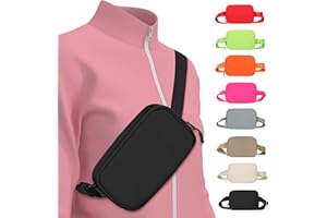 LLYWCM Fanny Packs for Women - Belt Bag for Women - Fanny Pack Crossbody Bags - Black Fanny Pack with Adjustable Strap, Fashion Cross Body Fanny Pack for Running