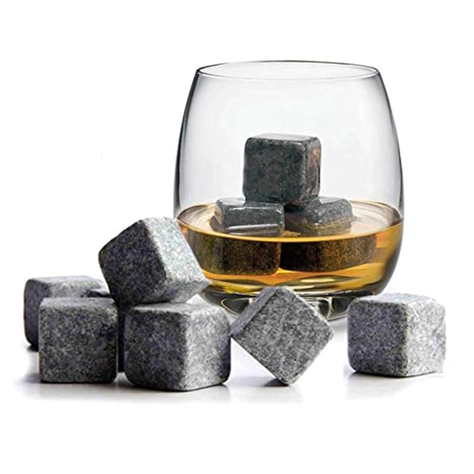 TRIXES 9 Whiskey Steine Eiswürfel hochwertige Kühlsteine Trockeneis