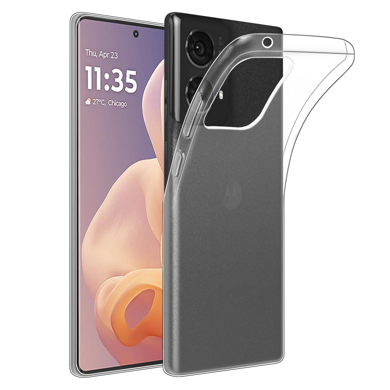 32nd Clear Gel Series - Transparent TPU Clear Gel Case Cover for Motorola Moto G85, Crystal Gel Ultra Thin Case - Clear