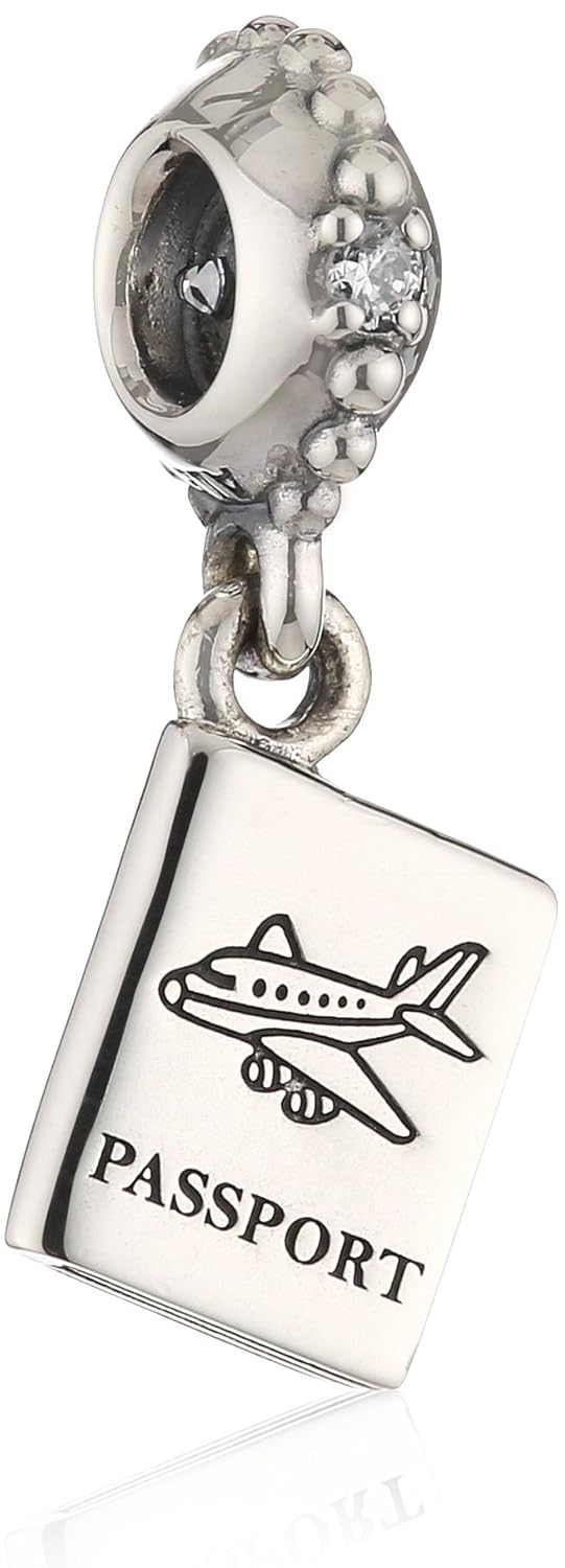 Pandora CZ Colgante de plata de ley con circonita