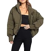 Gihuo Women’s Winter Cropped Puffer Jacket Coat Short Warm Quilted Jacket 2026